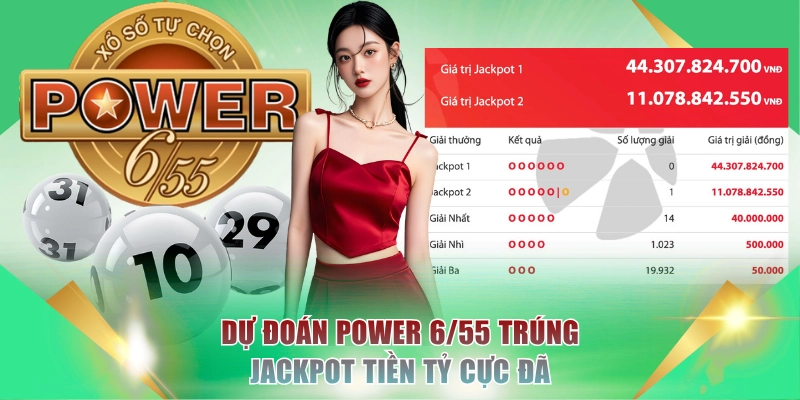 Xổ Số Vietlott - Trổ Tài Dự Đoán Thắng Lớn Trúng Tiền Tỷ 2 Dự đoán Power 6/55 trúng Jackpot tiền tỷ cực đã