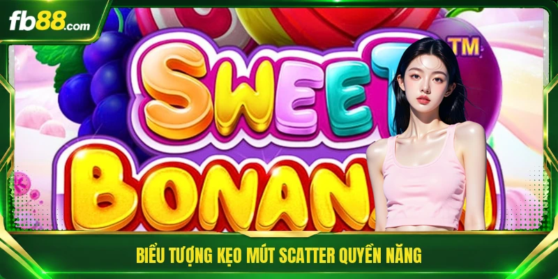 Slot Sweet Bonanza - Thế Giới Kẹo Ngọt Đầy Màu Sắc Thú Vị 2 Biểu tượng kẹo mút Scatter quyền năng