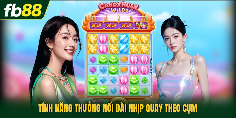Game Slot Sugar Rush 1000 Với Lưới 7x7 Đầy Màu Sắc Nhất 3 Tính năng thưởng nối dài nhịp quay theo cụm